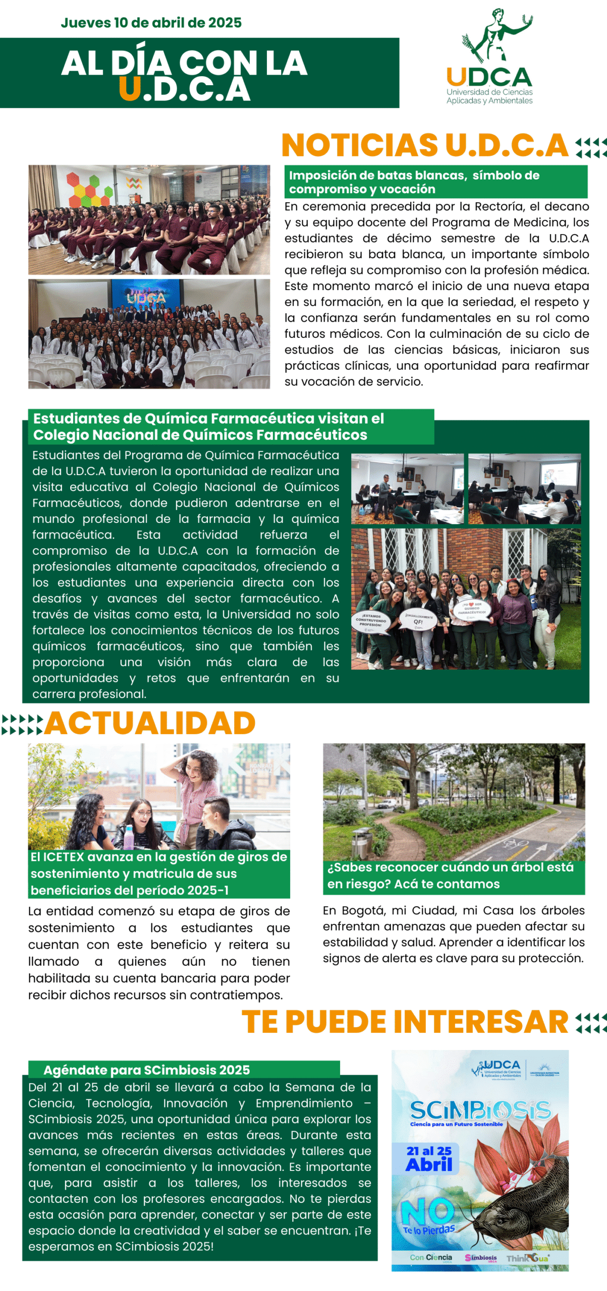 Boletín U.D.C.A 10 de abril