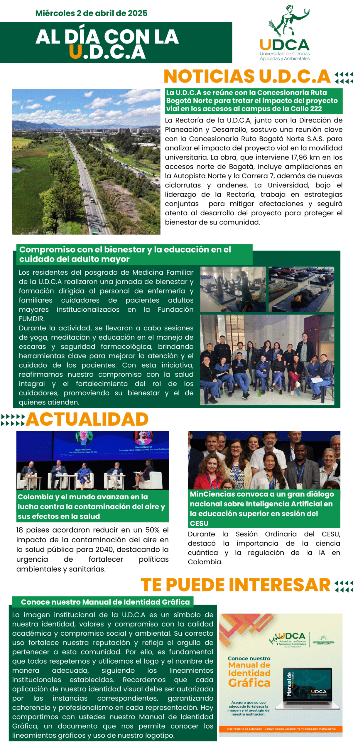 Boletín U.D.C.A 2 de abril