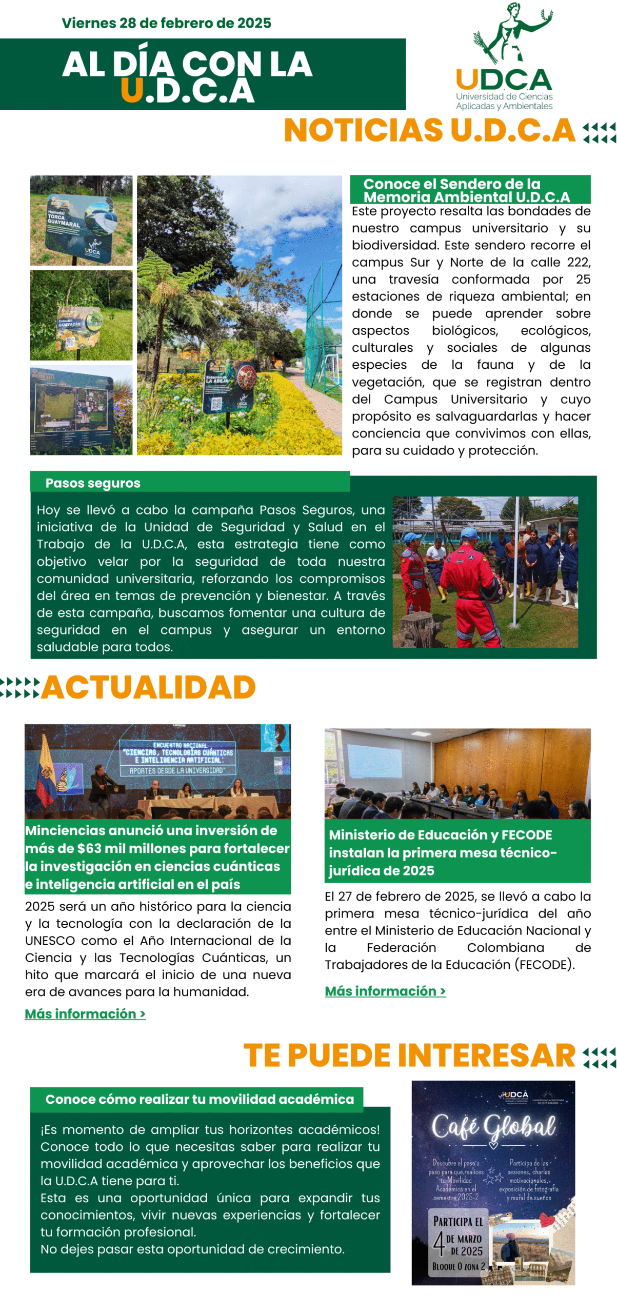 Boletín U.D.C.A 28 febrero