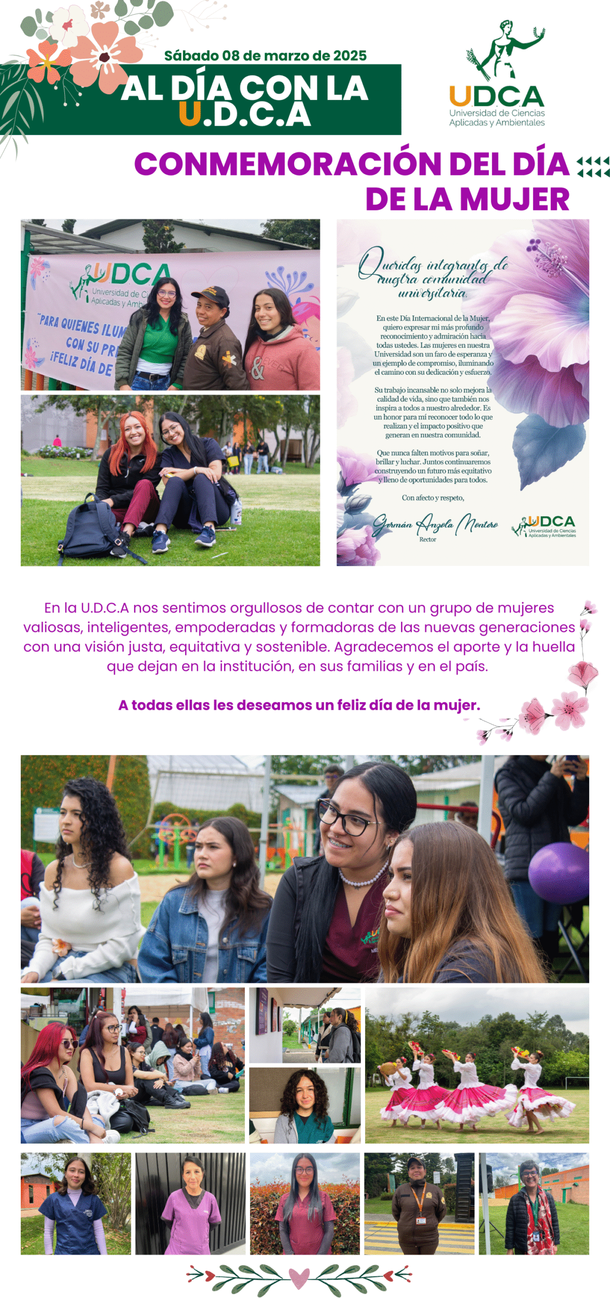 Boletín U.D.C.A 8 de marzo