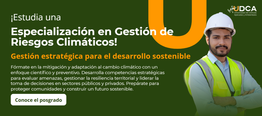 Especialización en gestión de riesgos climáticos