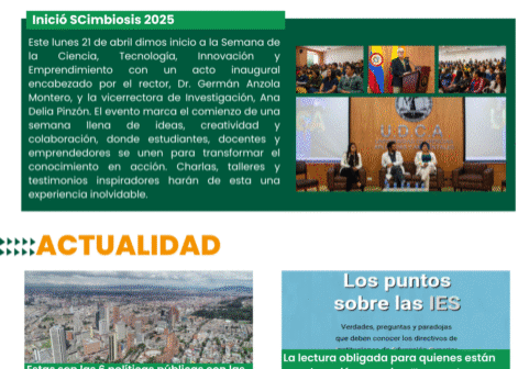 Boletín U.D.C.A 21 de abril