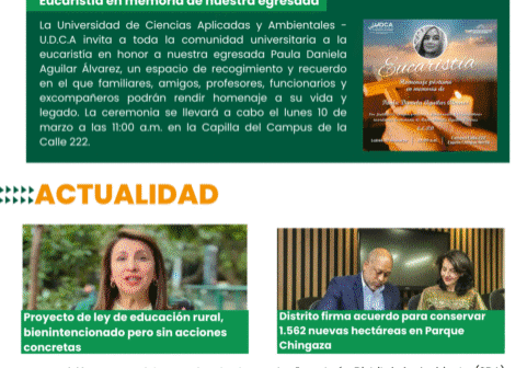 Boletín U.D.C.A 6 de marzo